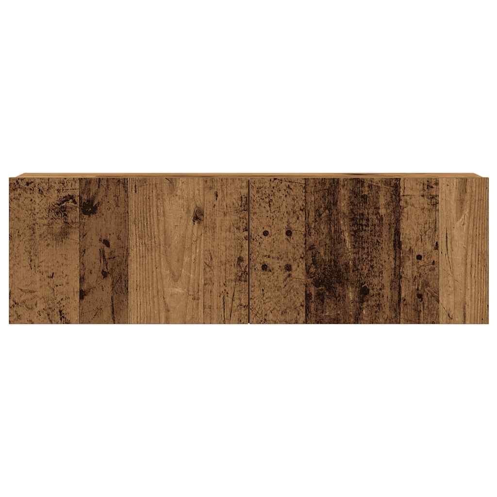 vidaXL Ensemble de meuble TV mural 3 pcs vieux bois bois d'ingénierie - Image 5