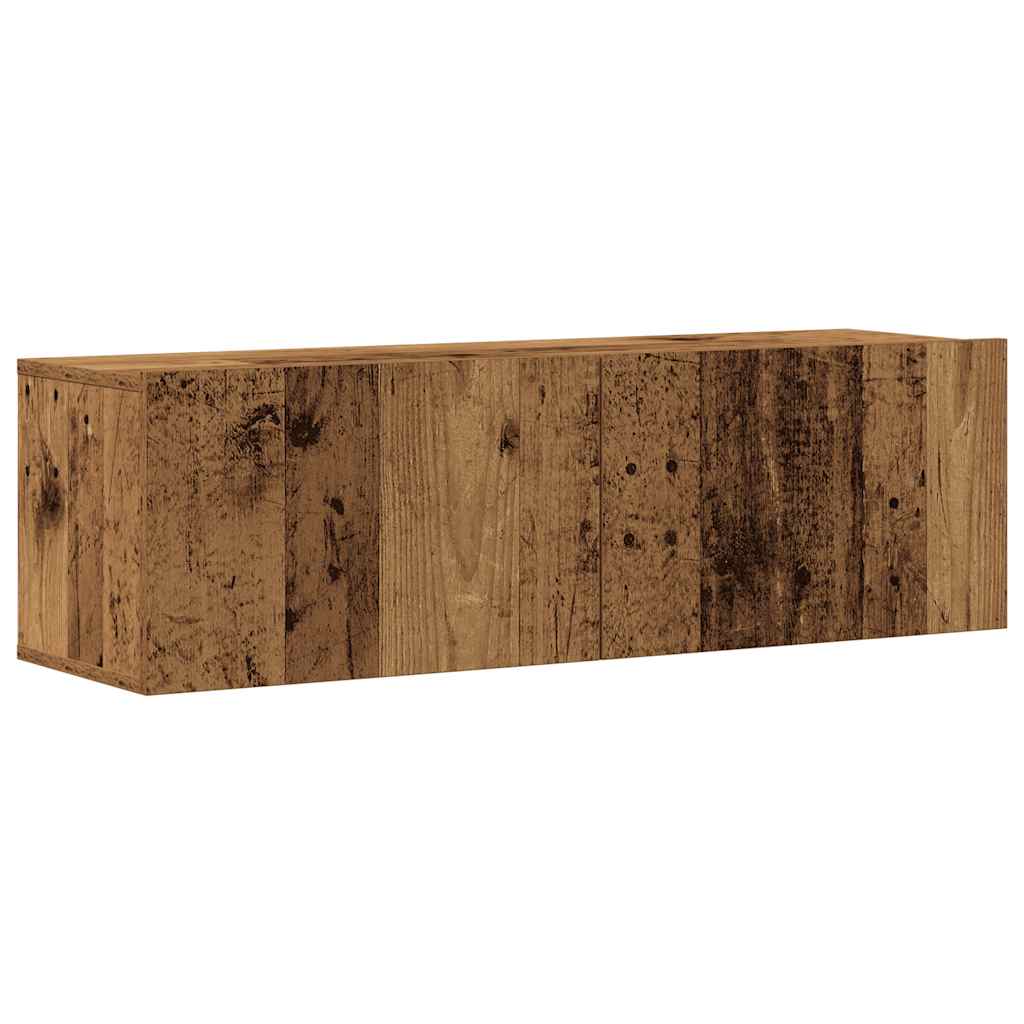 vidaXL Ensemble de meuble TV mural 3 pcs vieux bois bois d'ingénierie - Image 4