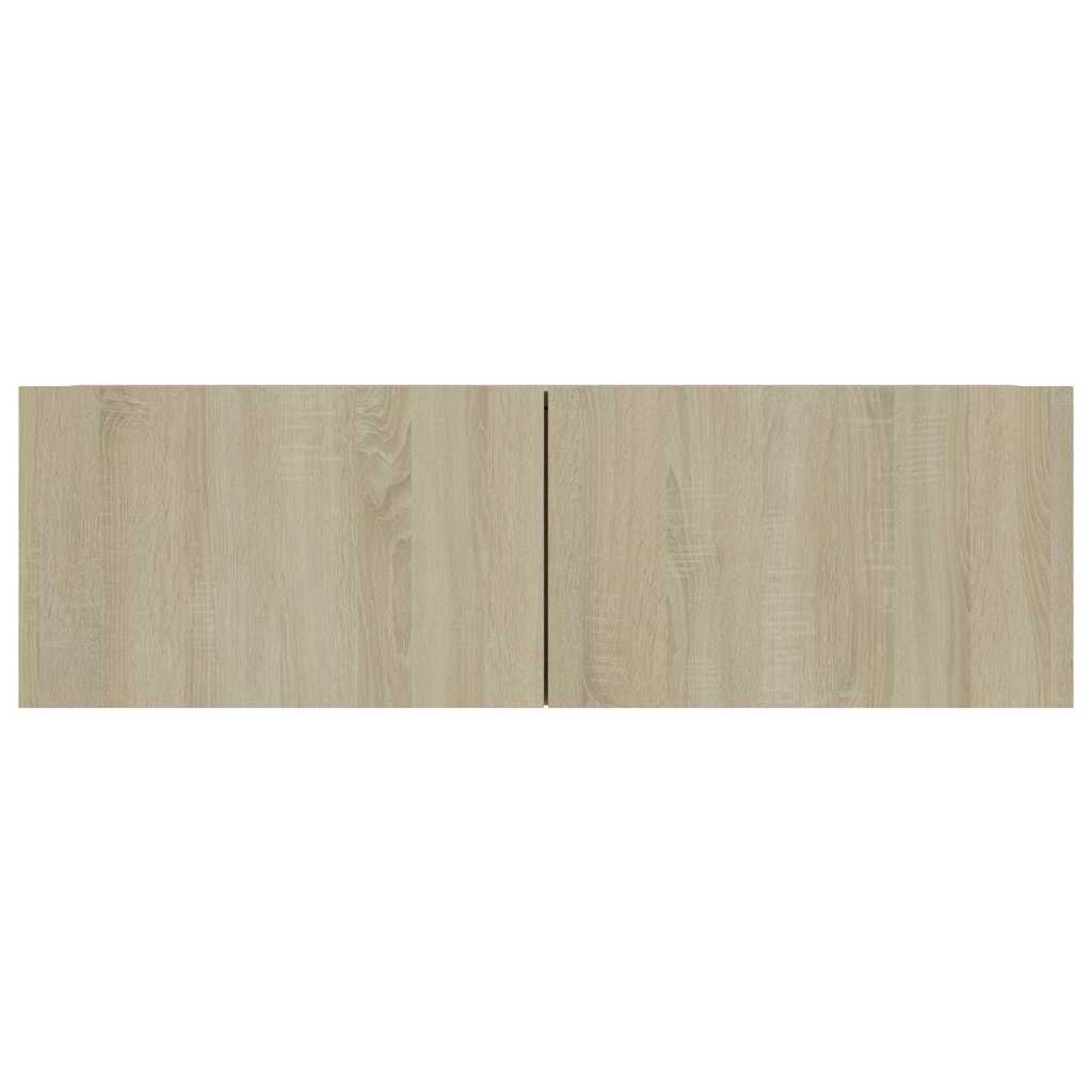 vidaXL Meuble TV Chêne sonoma 100x30x30 cm Bois d’ingénierie - Image 6