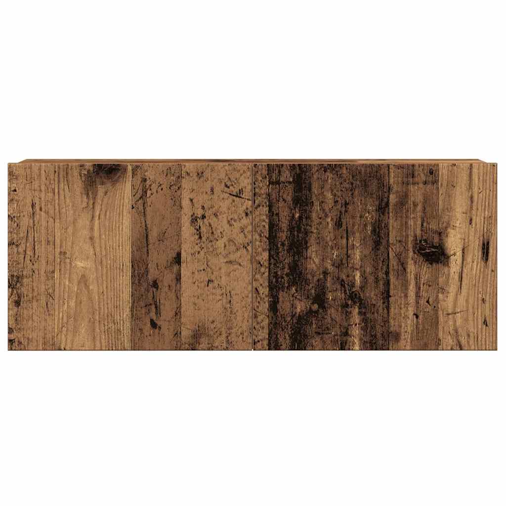 vidaXL Ensemble de meuble TV mural 4 pcs vieux bois bois d'ingénierie - Image 5