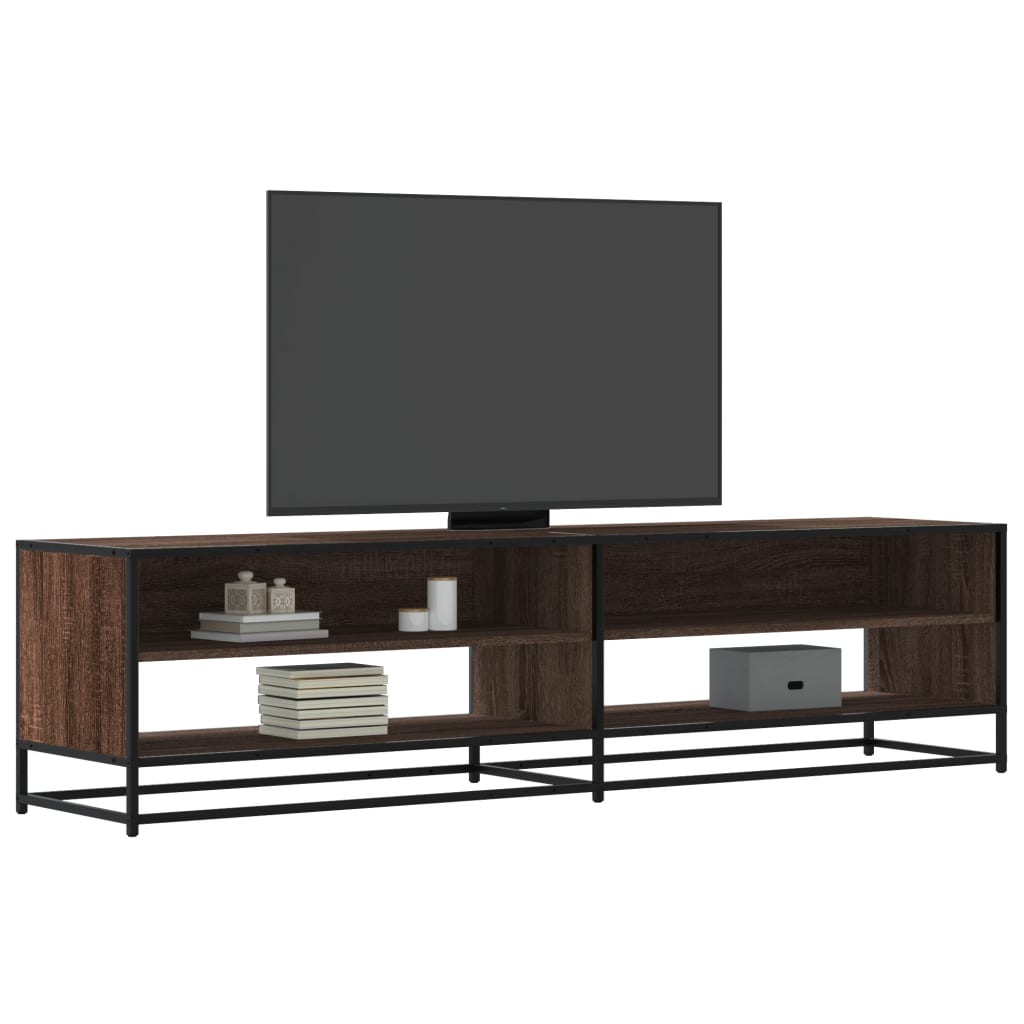 vidaXL Meuble TV chêne marron 180,5x40x46 cm bois d'ingénierie