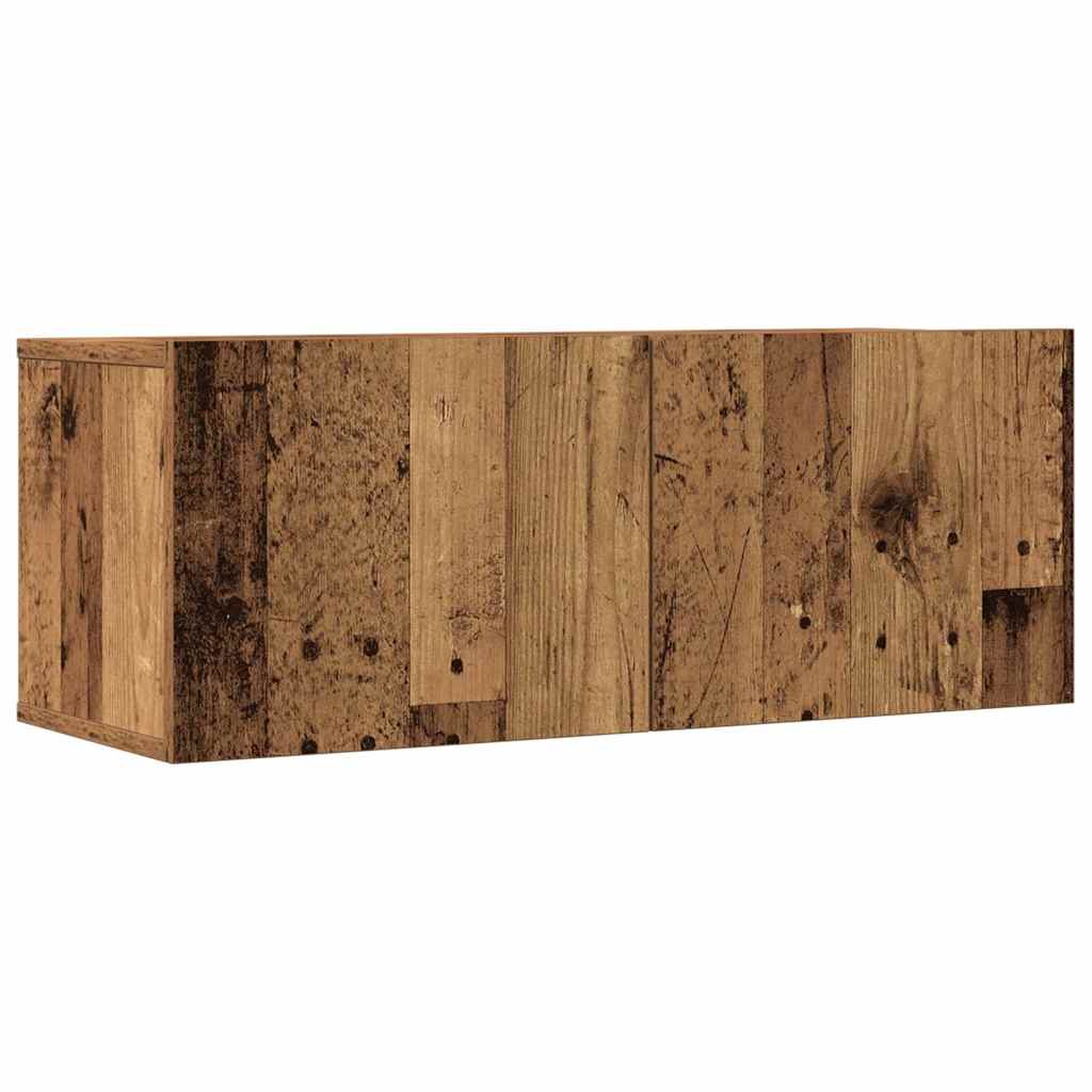 vidaXL Ensemble de meuble TV mural 4 pcs vieux bois bois d'ingénierie - Image 4