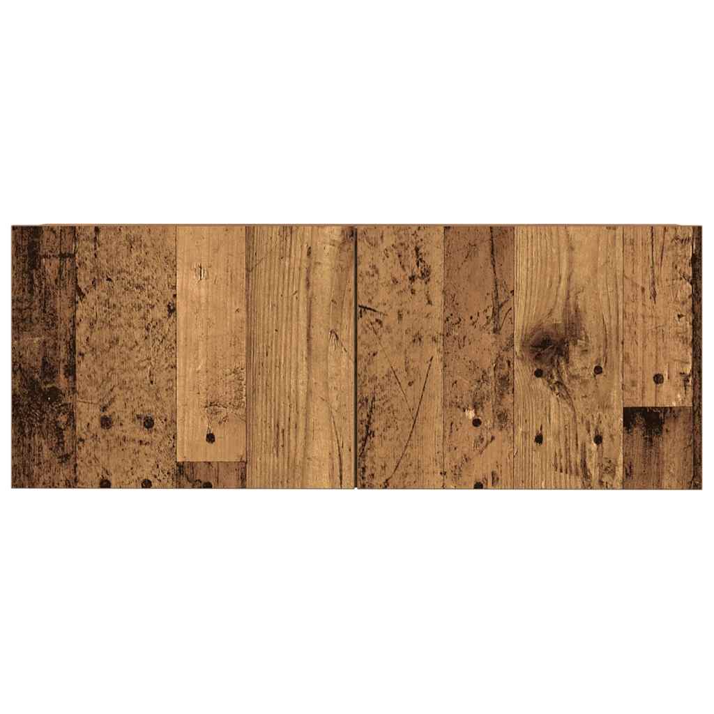 vidaXL Ensemble de meuble TV mural 4 pcs vieux bois bois d'ingénierie - Image 5