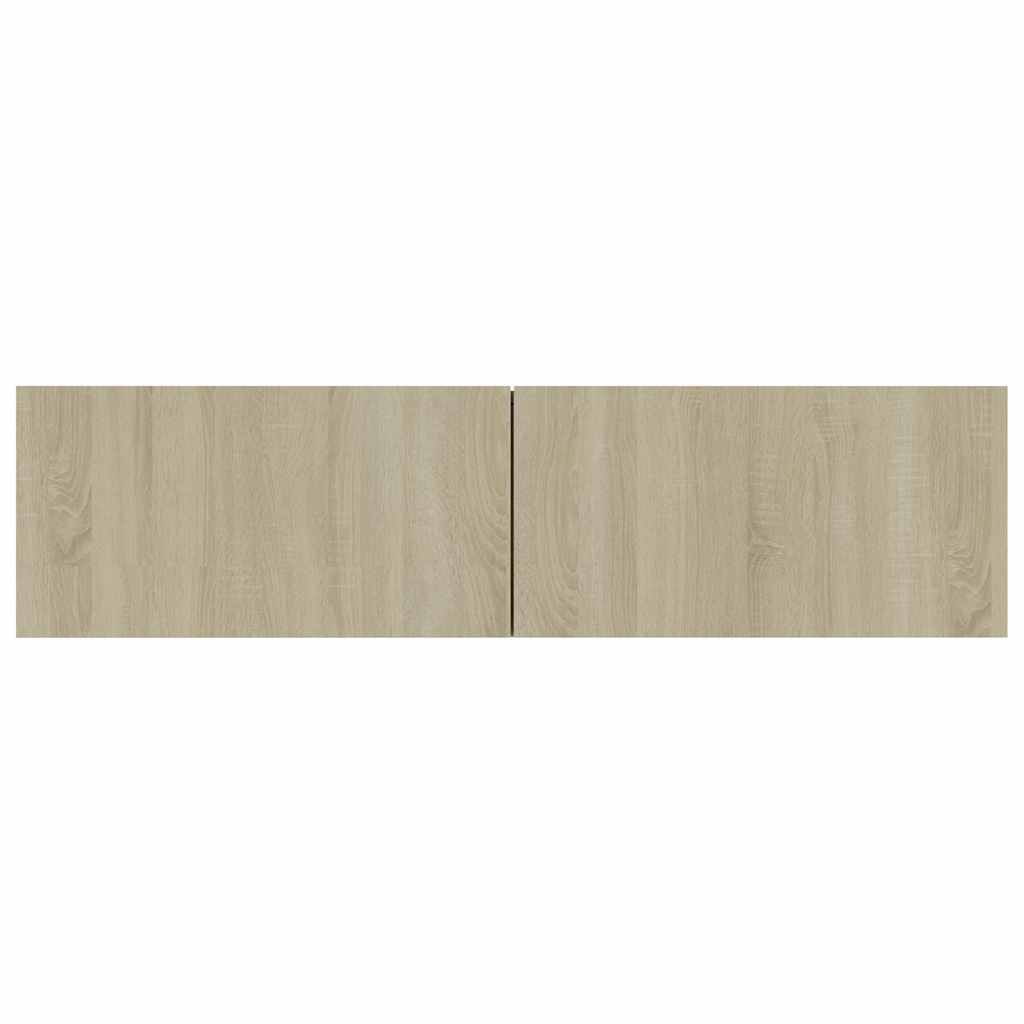 vidaXL Meuble TV Chêne sonoma 120x30x30 cm Bois d’ingénierie - Image 6