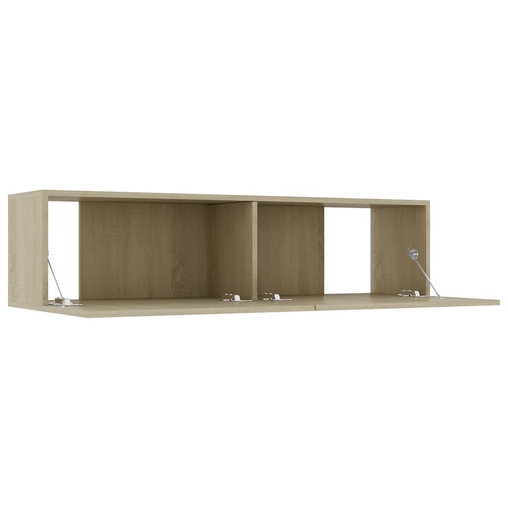 vidaXL Meuble TV Chêne sonoma 120x30x30 cm Bois d’ingénierie - Image 5
