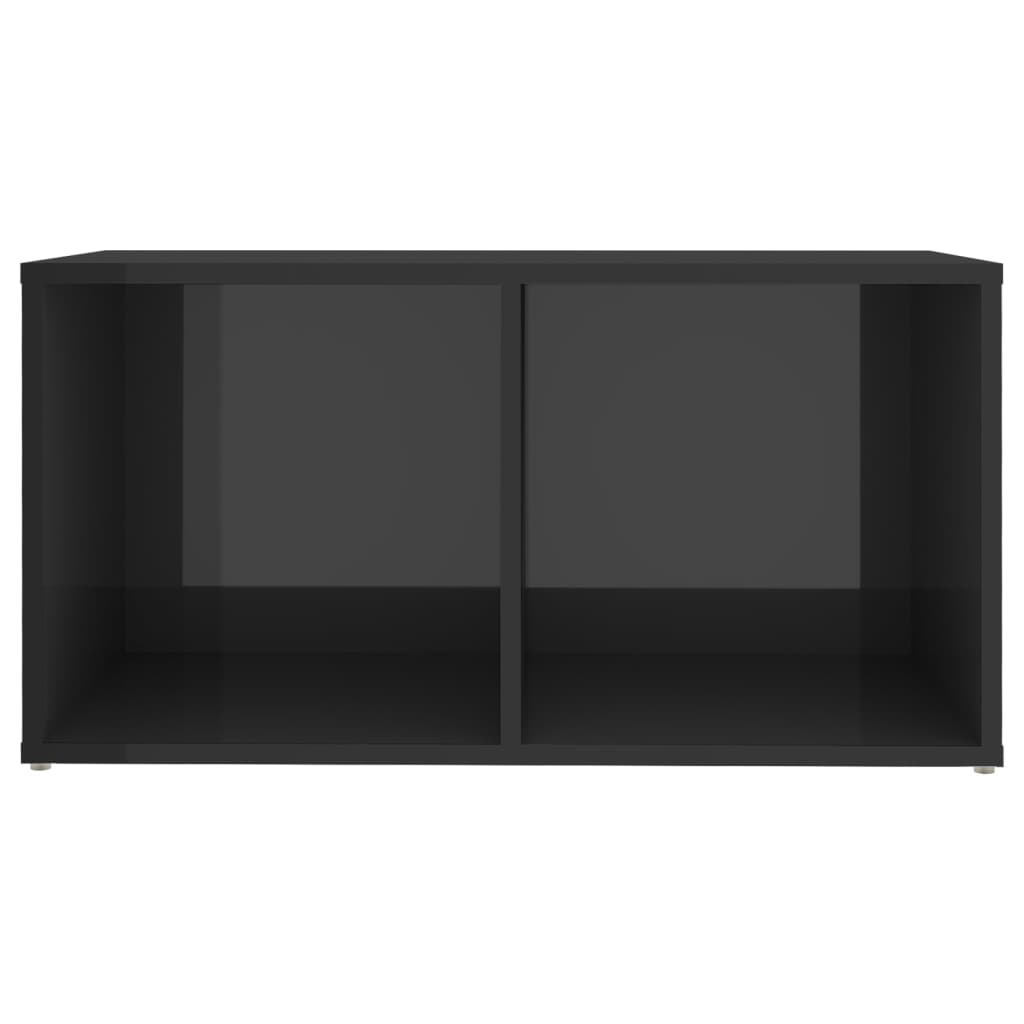 vidaXL Meuble TV gris brillant 72x35x36,5 cm bois d’ingénierie - Image 5
