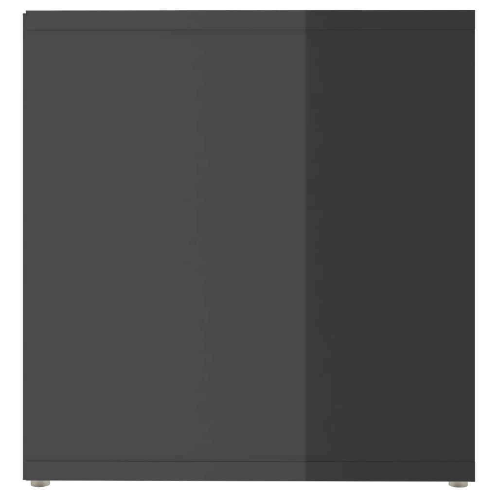 vidaXL Meuble TV gris brillant 72x35x36,5 cm bois d’ingénierie - Image 6