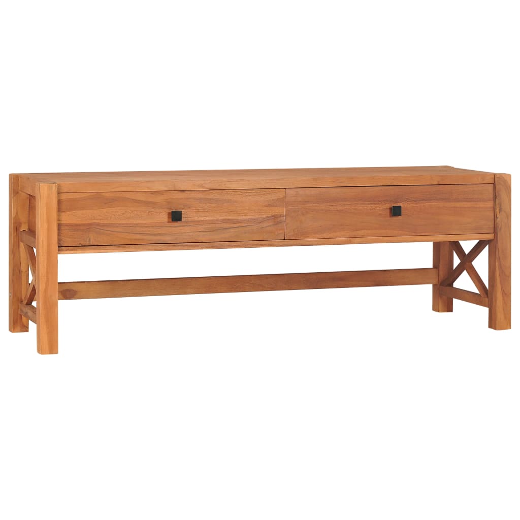 vidaXL Meuble TV 140x40x45 cm Bois de teck