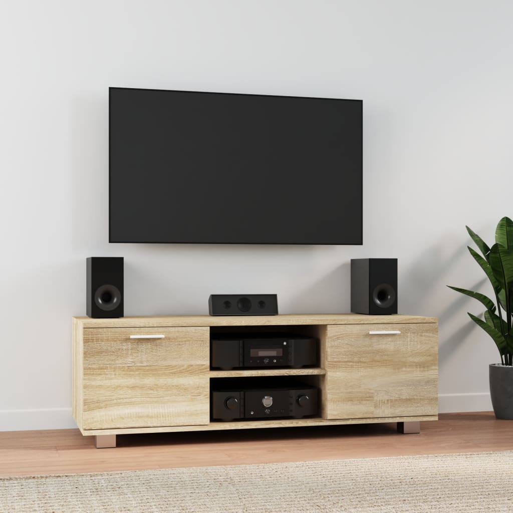vidaXL Meuble TV Chêne sonoma 120x40,5x35 cm Bois d'ingénierie