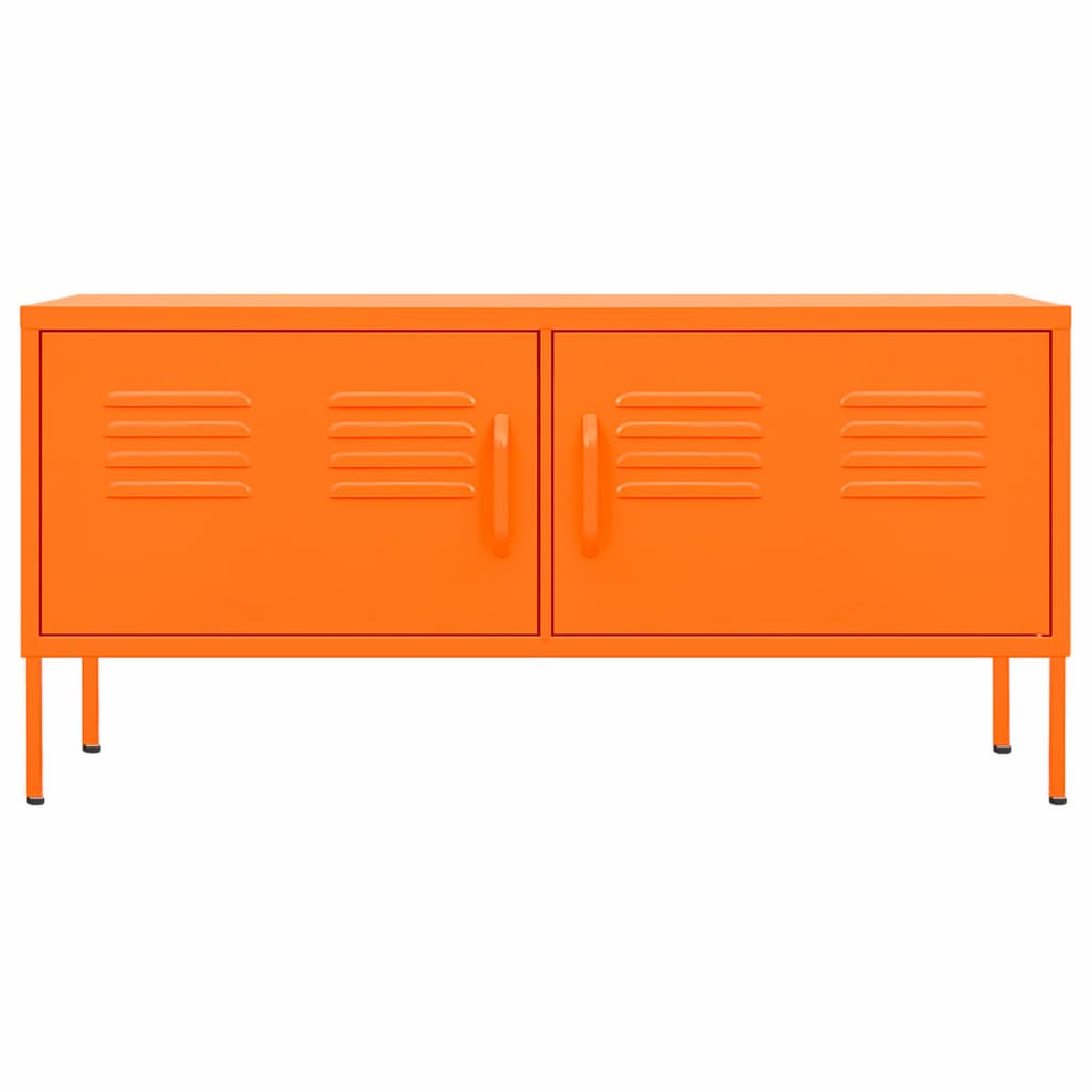 vidaXL Meuble TV Orange 105x35x50 cm Acier - Image 3