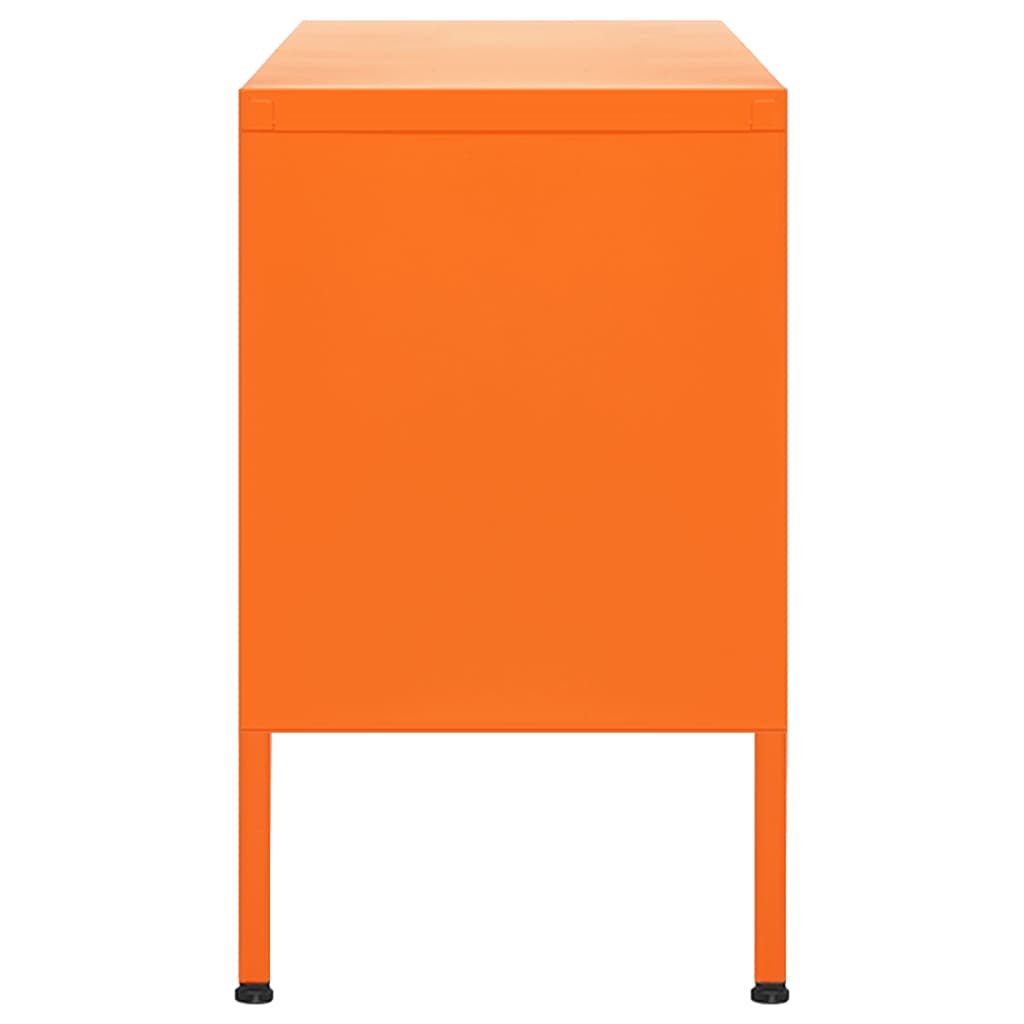 vidaXL Meuble TV Orange 105x35x50 cm Acier - Image 4