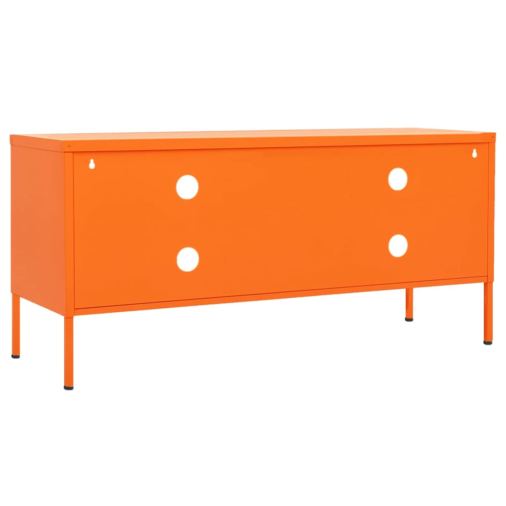 vidaXL Meuble TV Orange 105x35x50 cm Acier - Image 5
