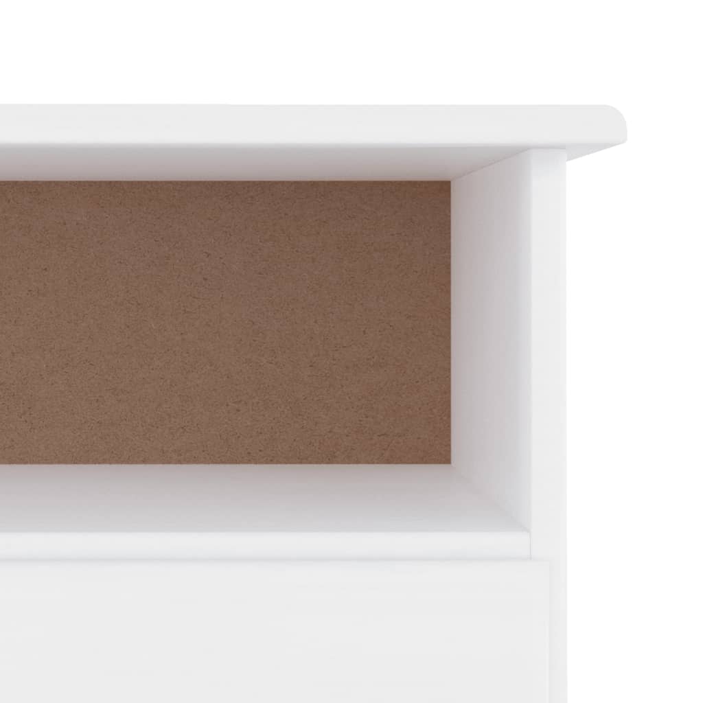vidaXL Meuble TV et tiroirs ALTA blanc 100x35x41 cm bois massif de pin - Image 6