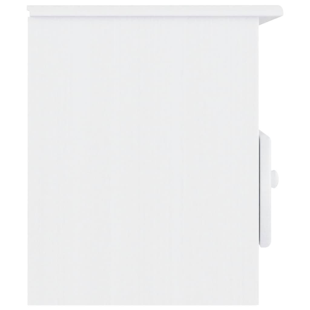 vidaXL Meuble TV et tiroirs ALTA blanc 100x35x41 cm bois massif de pin - Image 4