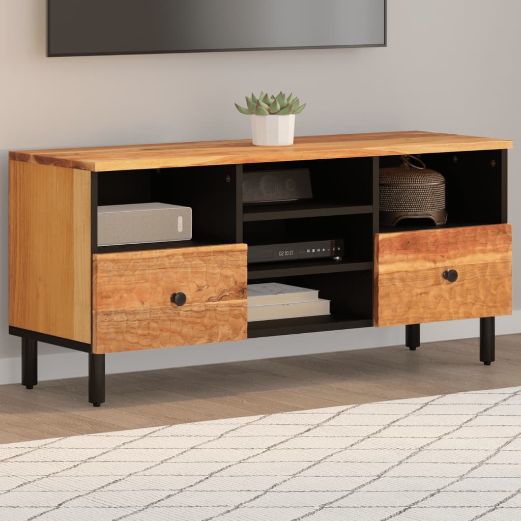 vidaXL Meuble TV 100x33x46 cm bois d'acacia solide
