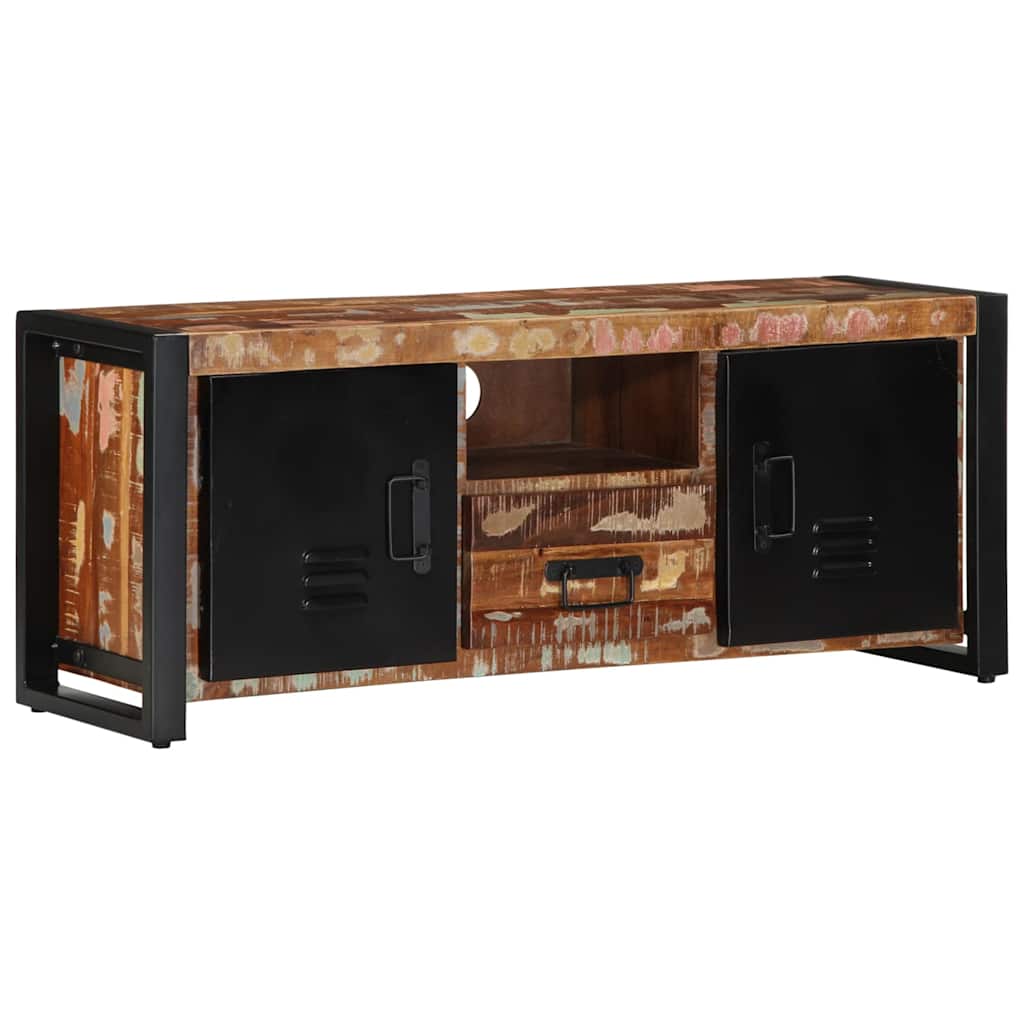 vidaXL Meuble TV 100x30x40 cm Bois de récupération solide