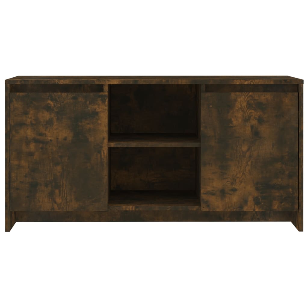 vidaXL Meuble TV Chêne fumé 102x37,5x52,5 cm Bois d'ingénierie - Image 3