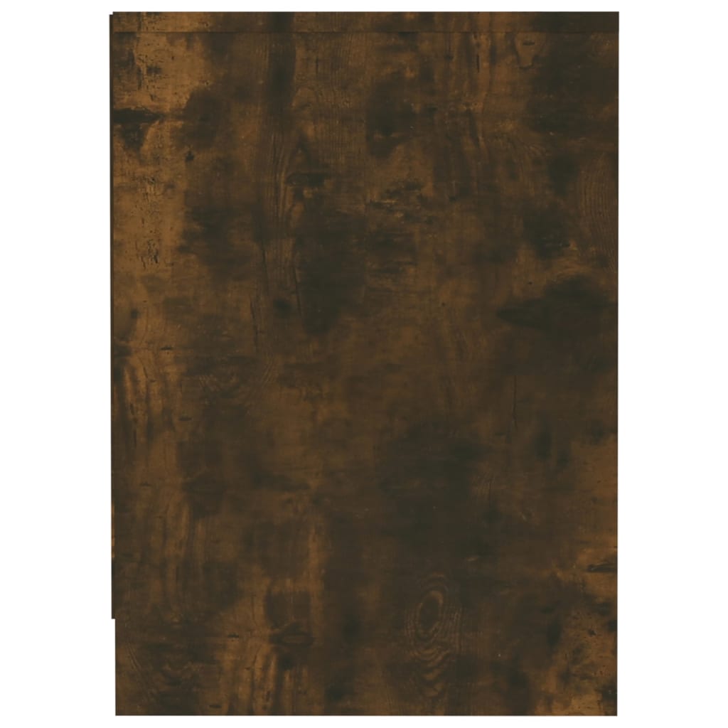vidaXL Meuble TV Chêne fumé 102x37,5x52,5 cm Bois d'ingénierie - Image 4