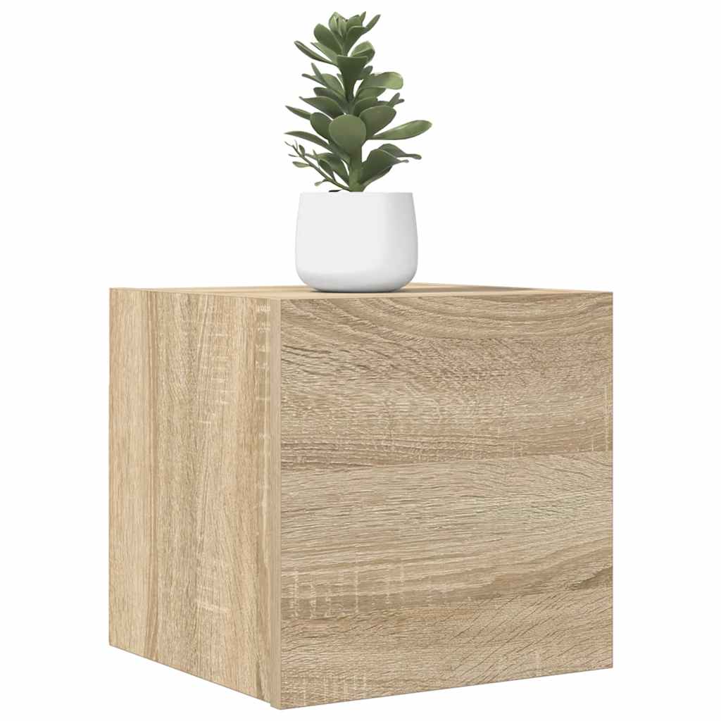 vidaXL Meuble TV mural Chêne sonoma 30,5x30x30 cm