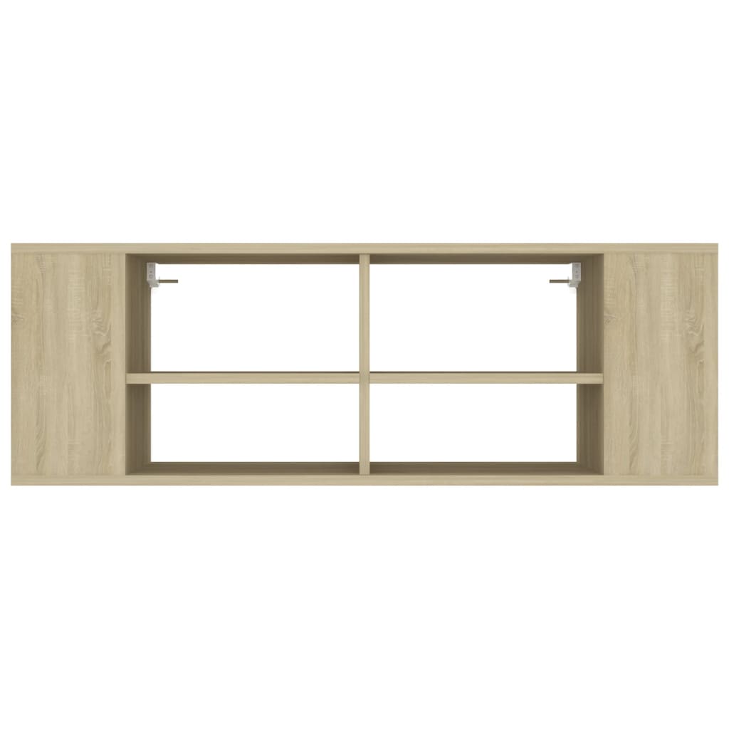 vidaXL Meuble TV mural Chêne sonoma 102x35x35 cm Bois d’ingénierie - Image 4