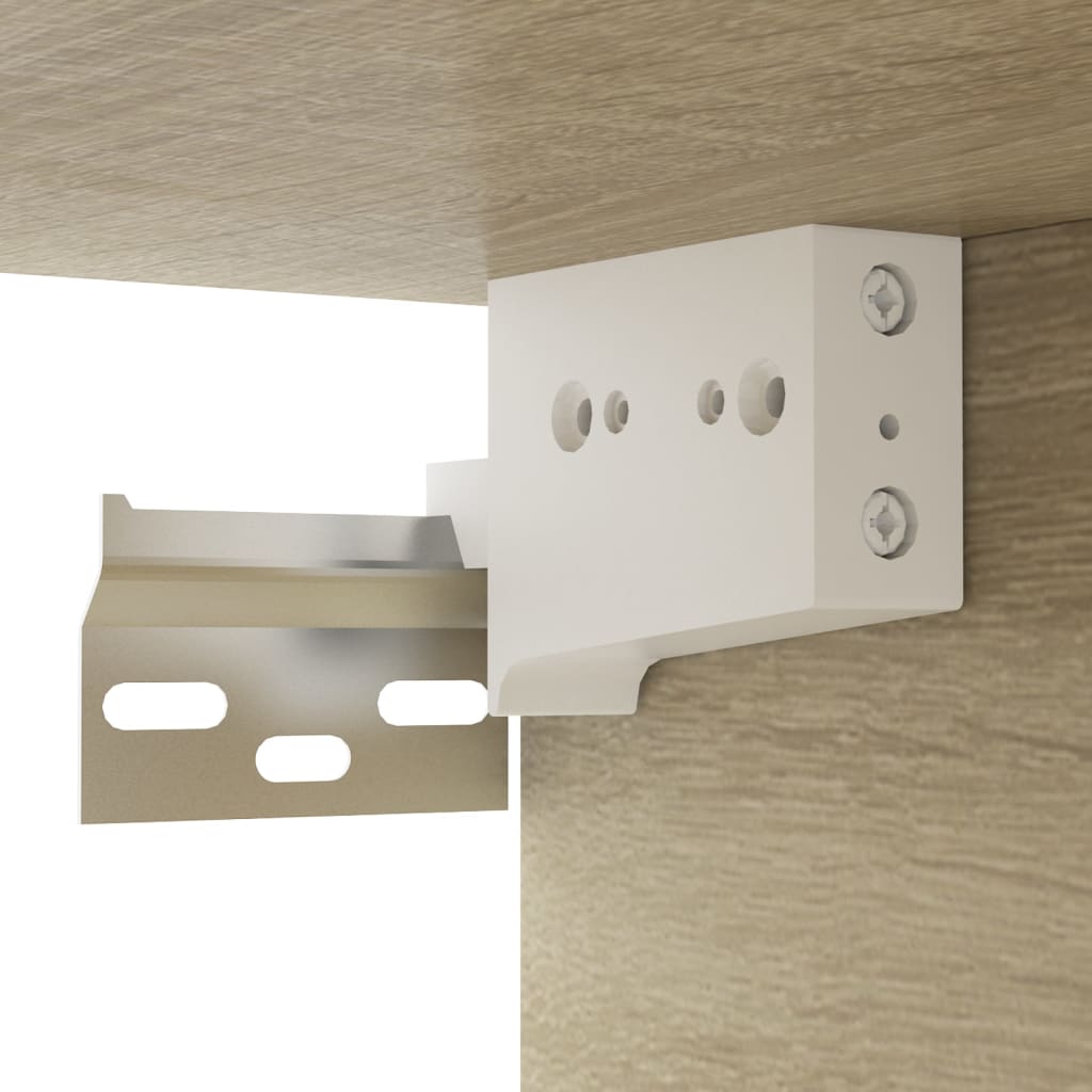 vidaXL Meuble TV mural Chêne sonoma 102x35x35 cm Bois d’ingénierie - Image 6