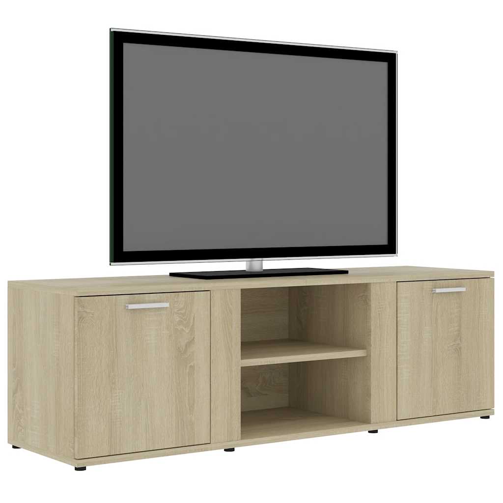 vidaXL Meuble TV Chêne sonoma 120x34x37 cm Bois d’ingénierie - Image 3