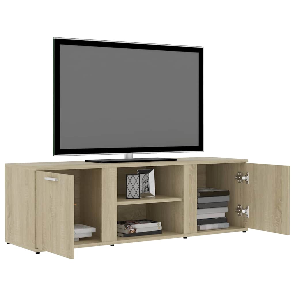 vidaXL Meuble TV Chêne sonoma 120x34x37 cm Bois d’ingénierie - Image 5