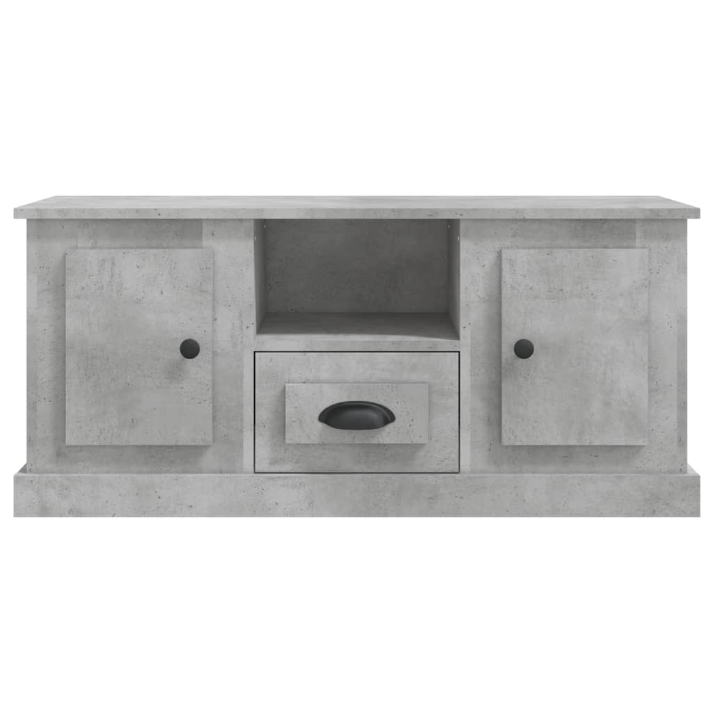 vidaXL Meuble TV gris béton 100x35,5x45 cm bois d'ingénierie - Image 6