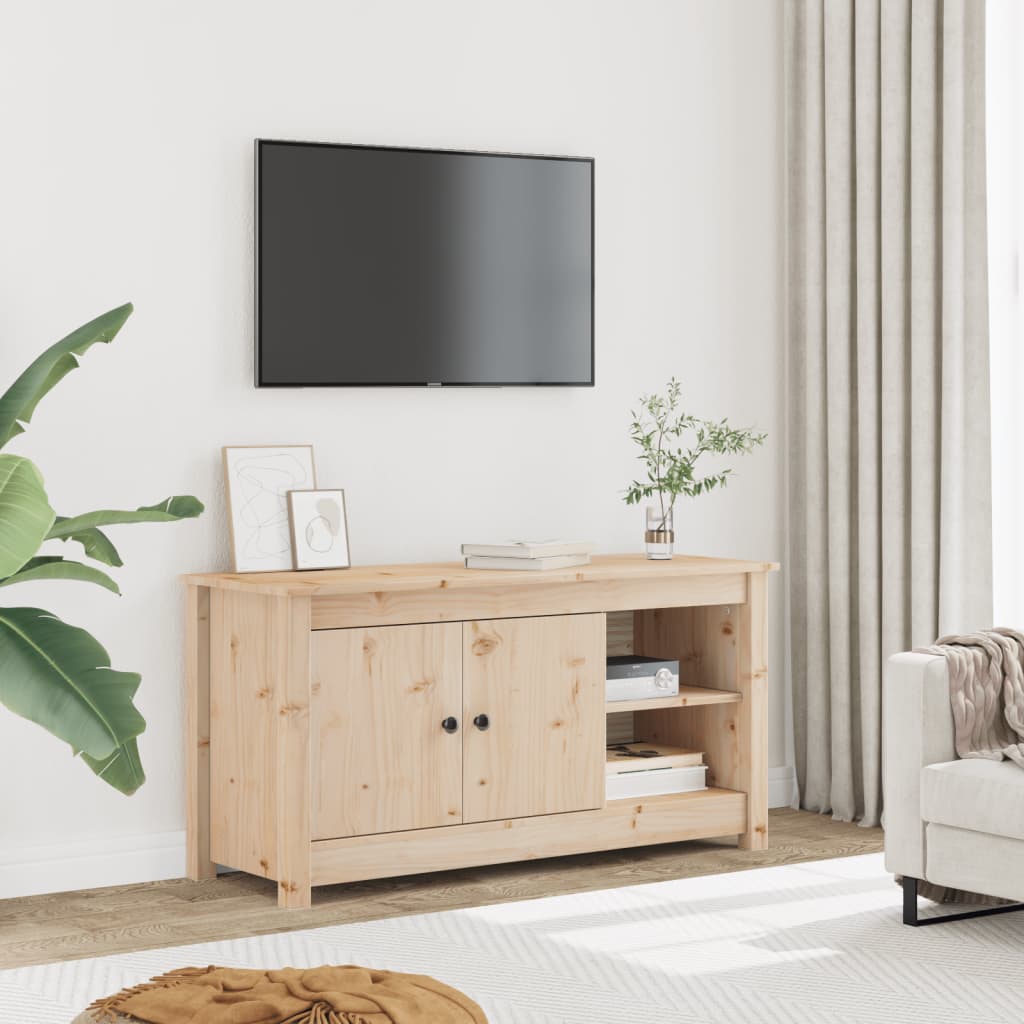 vidaXL Meuble TV 103x36,5x52 cm Bois de pin massif