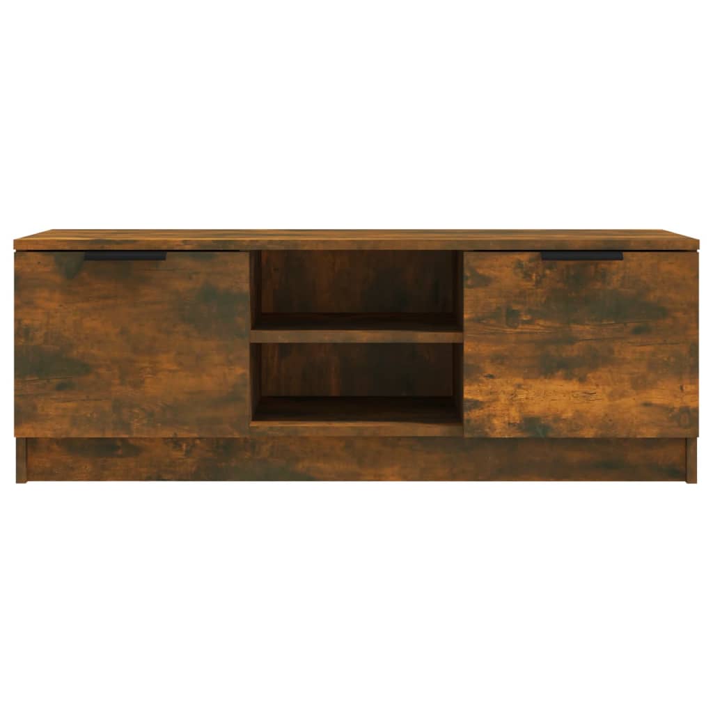 vidaXL Meuble TV Chêne fumé 102x35x36,5 cm Bois d'ingénierie - Image 3