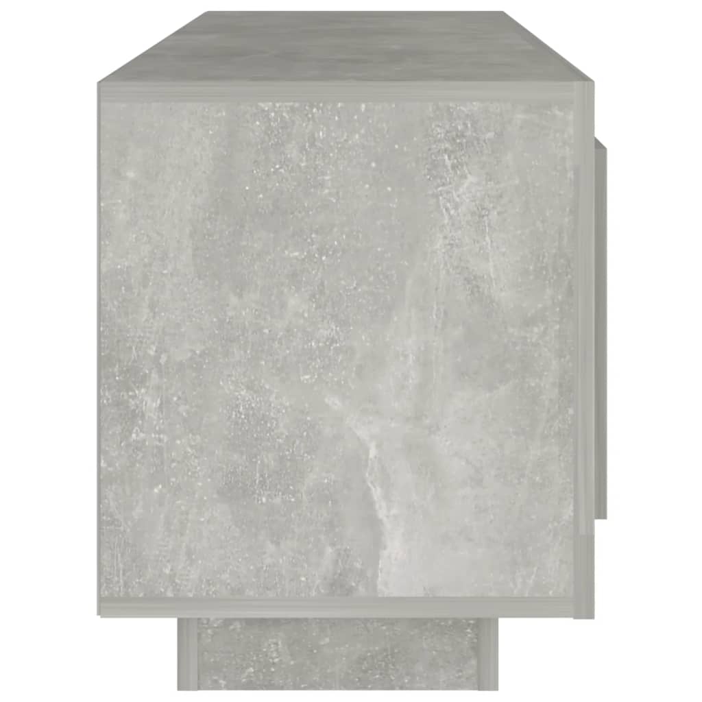 vidaXL Meuble TV gris béton 102x35x45 cm bois d'ingénierie - Image 6