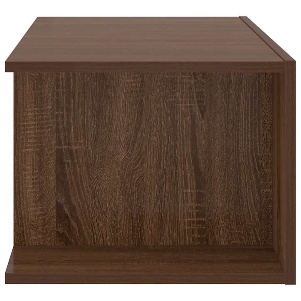 vidaXL Meuble TV avec lumières LED Chêne marron 90x39x30 cm - Image 5