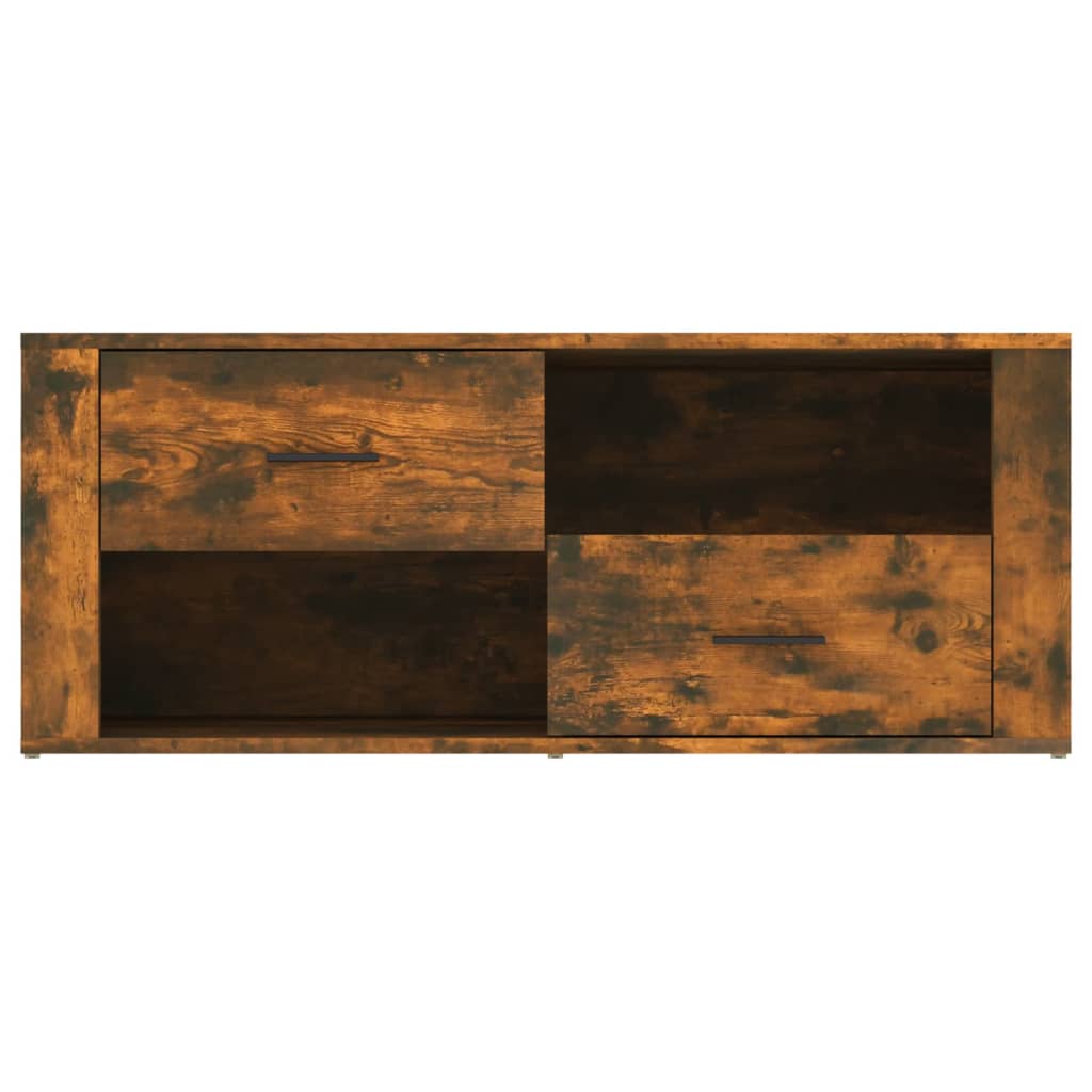 vidaXL Meuble TV Chêne fumé 100x35x40 cm Bois d'ingénierie - Image 6