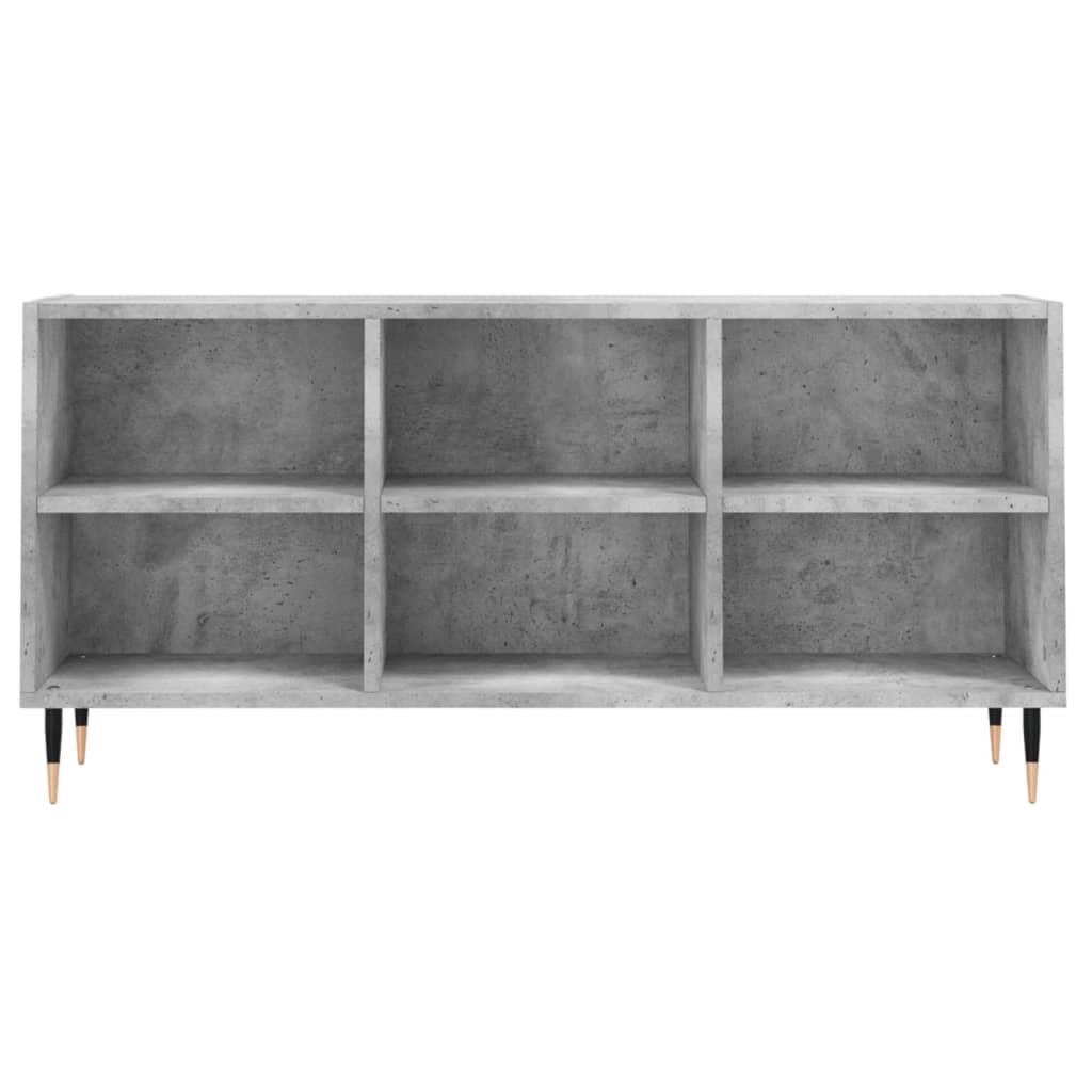 vidaXL Meuble TV gris béton 103,5x30x50 cm bois d'ingénierie - Image 4