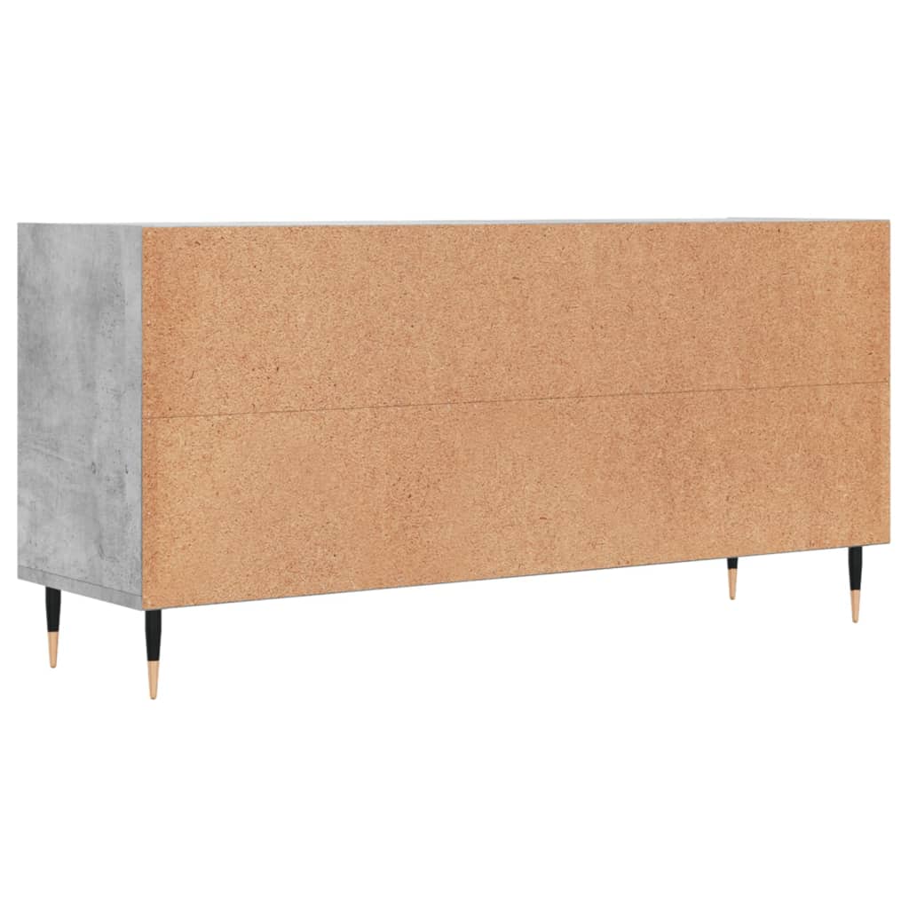 vidaXL Meuble TV gris béton 103,5x30x50 cm bois d'ingénierie - Image 6