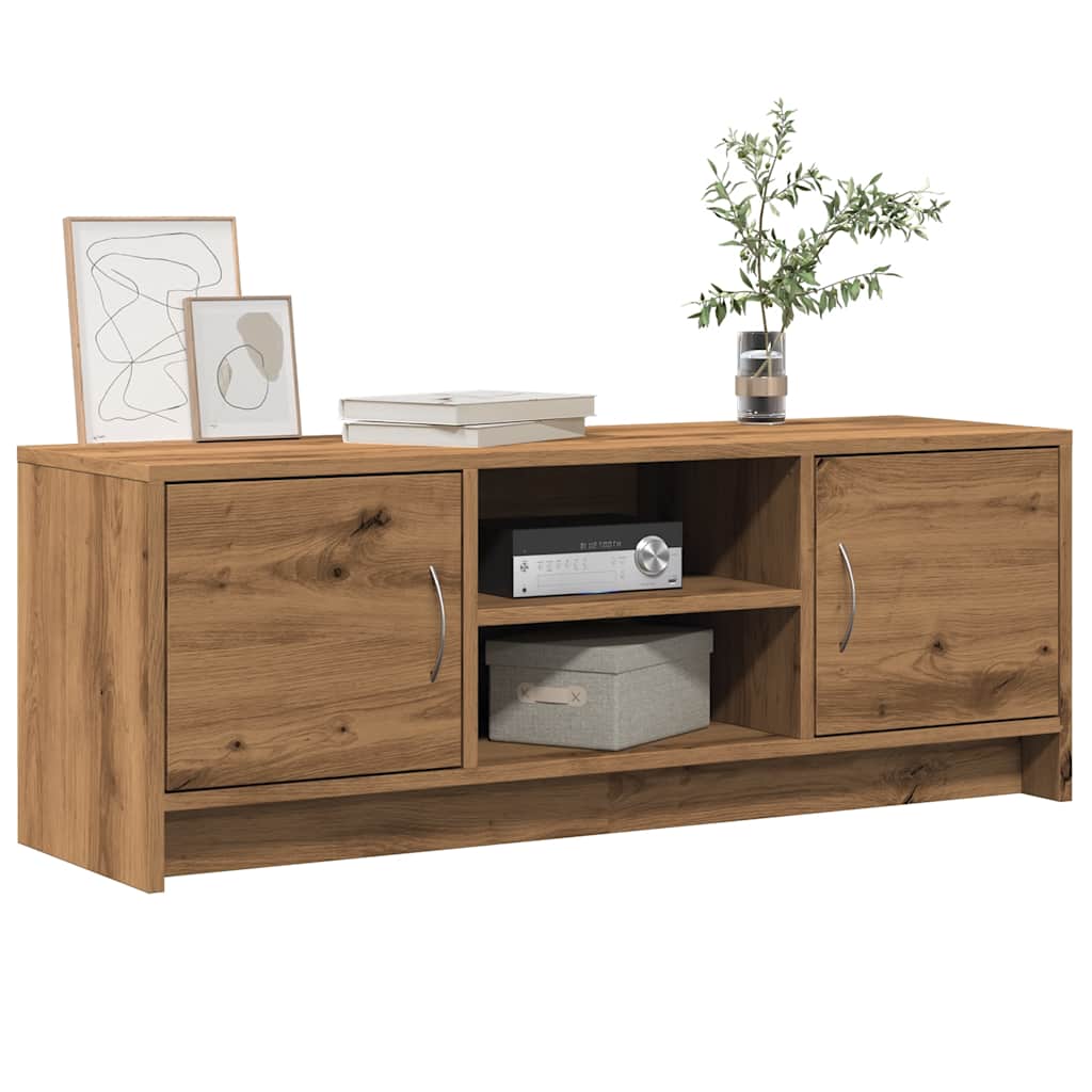 vidaXL Meuble TV chêne artisanal 102x30x37,5 cm bois d'ingénierie