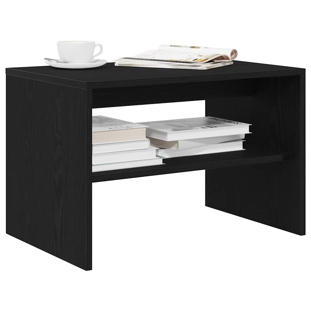 vidaXL Meuble TV chêne noir 60x40x40 cm bois d'ingénierie