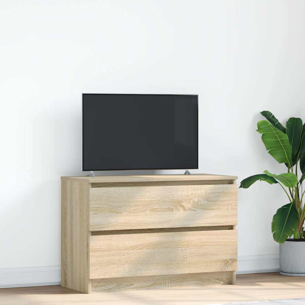 vidaXL Meuble TV chêne sonoma 80x35x54 cm bois d'ingénierie