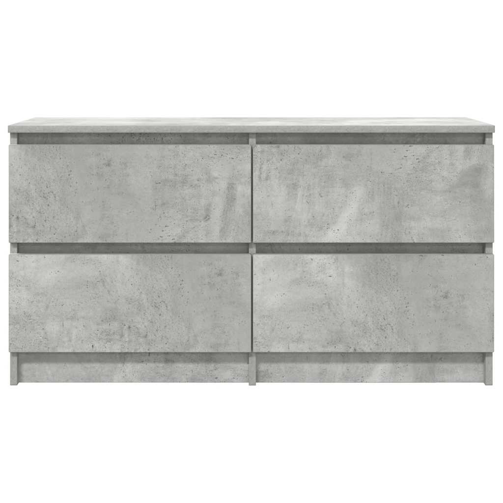 vidaXL Meuble TV gris béton 100x35x54 cm bois d'ingénierie - Image 6
