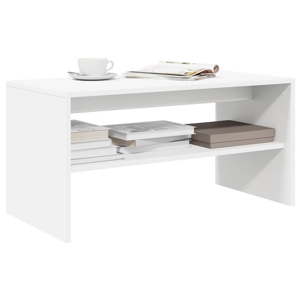 vidaXL Meuble TV blanc 60x40x40 cm bois d'ingénierie