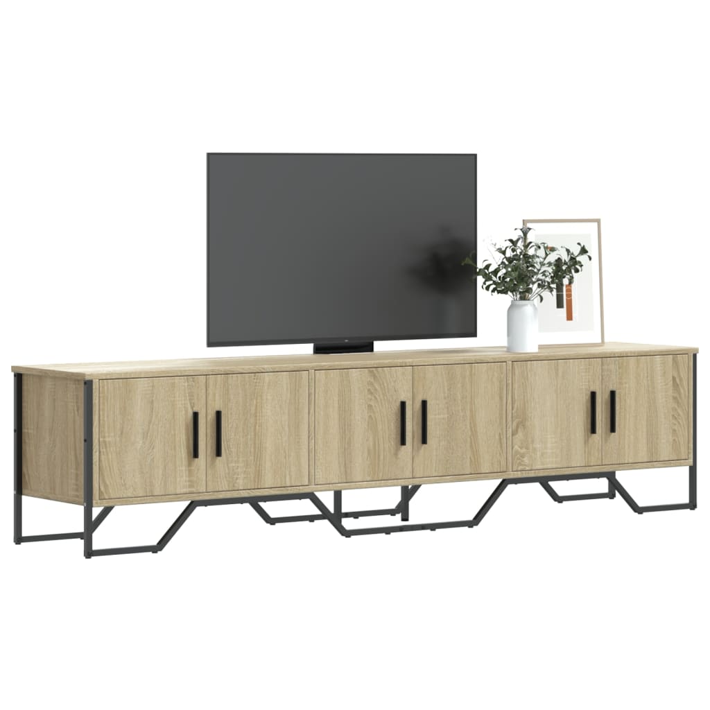 vidaXL Meuble TV chêne sonoma 180x34x41 cm bois d'ingénierie