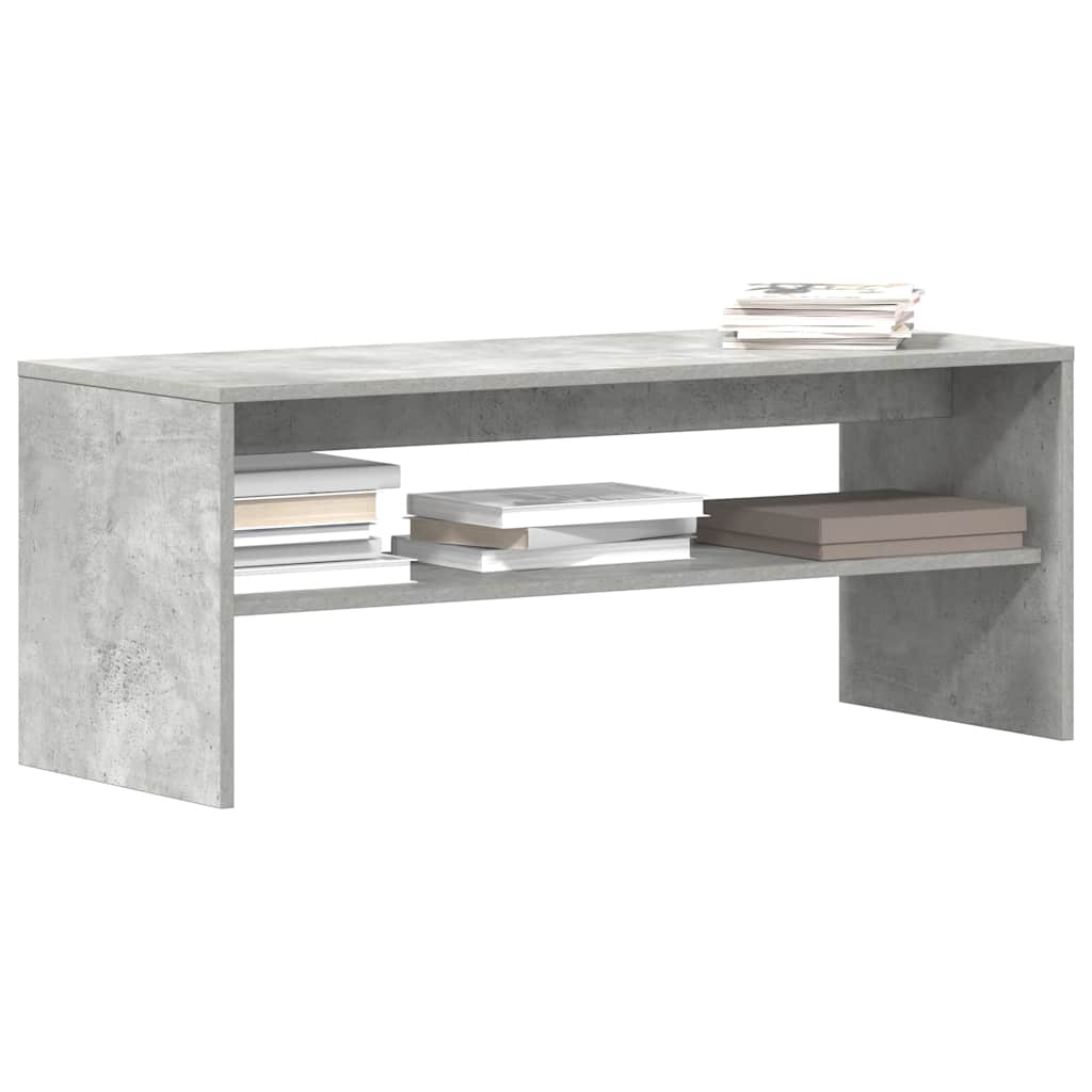vidaXL Meuble TV Gris béton 100 x 40 x 40 cm Aggloméré