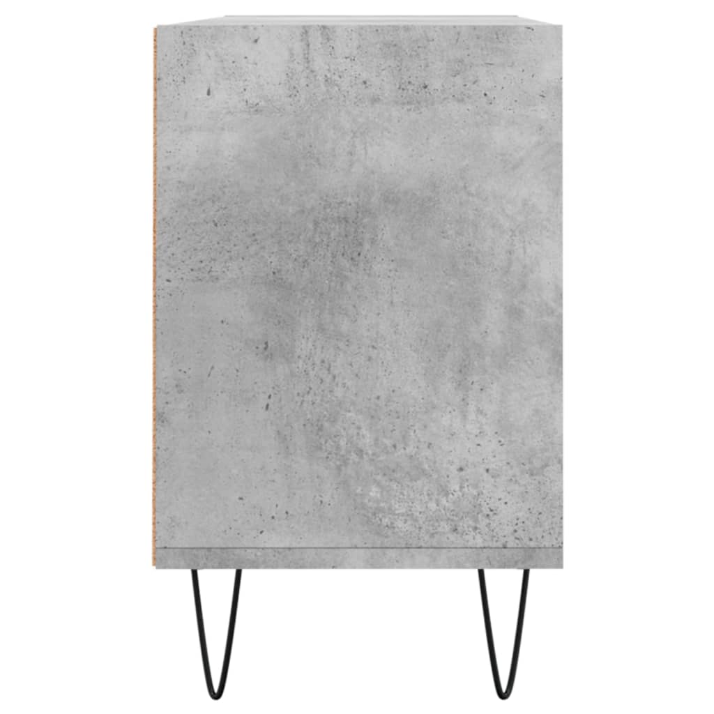 vidaXL Meuble TV gris béton 103,5x30x50 cm bois d'ingénierie - Image 5