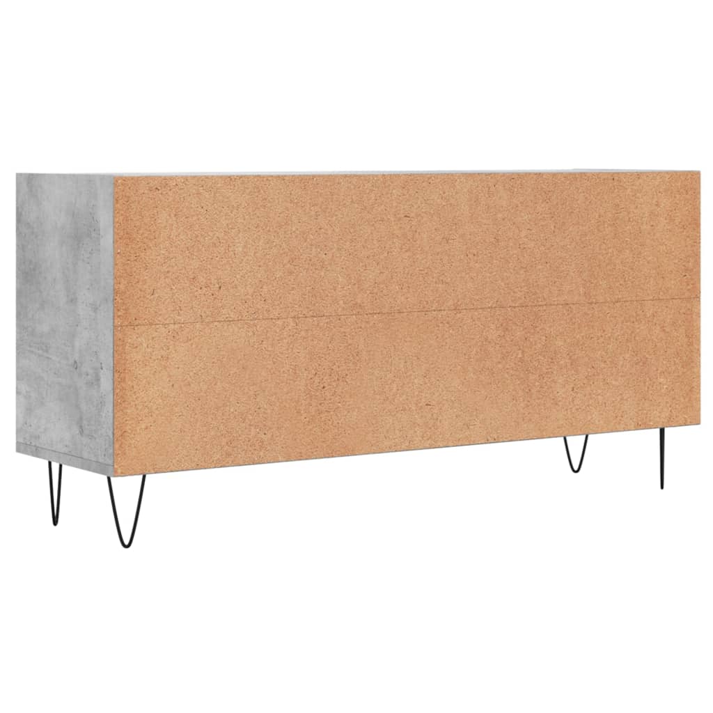 vidaXL Meuble TV gris béton 103,5x30x50 cm bois d'ingénierie - Image 6
