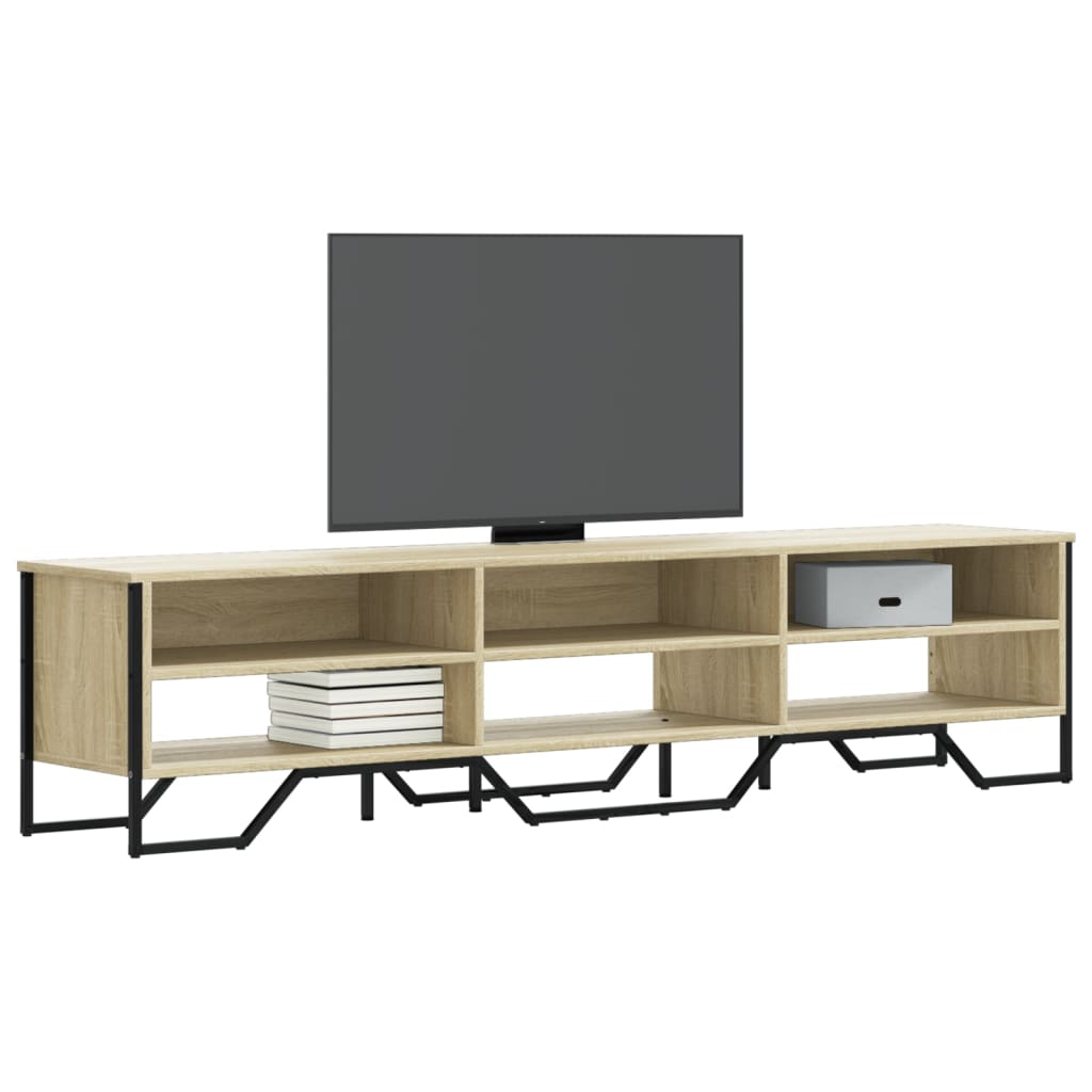 vidaXL Meuble TV chêne sonoma 180x34x41 cm bois d'ingénierie