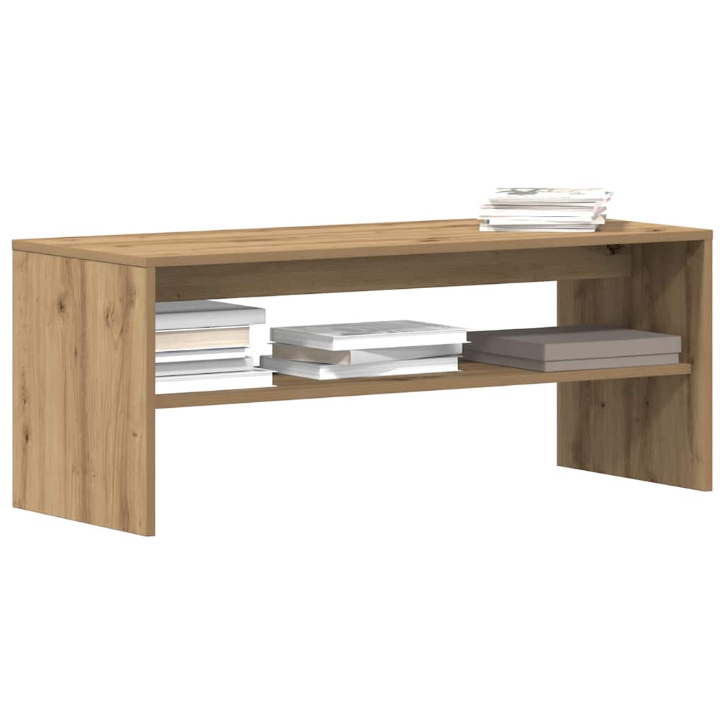 vidaXL Meuble TV chêne artisanal 100x40x40 cm bois d'ingénierie