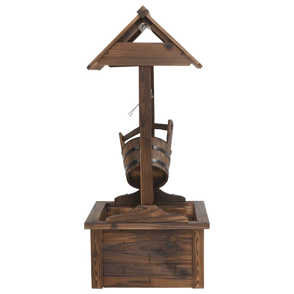vidaXL Puits à souhait avec pompe 57x50x112 cm bois de sapin massif - Image 5