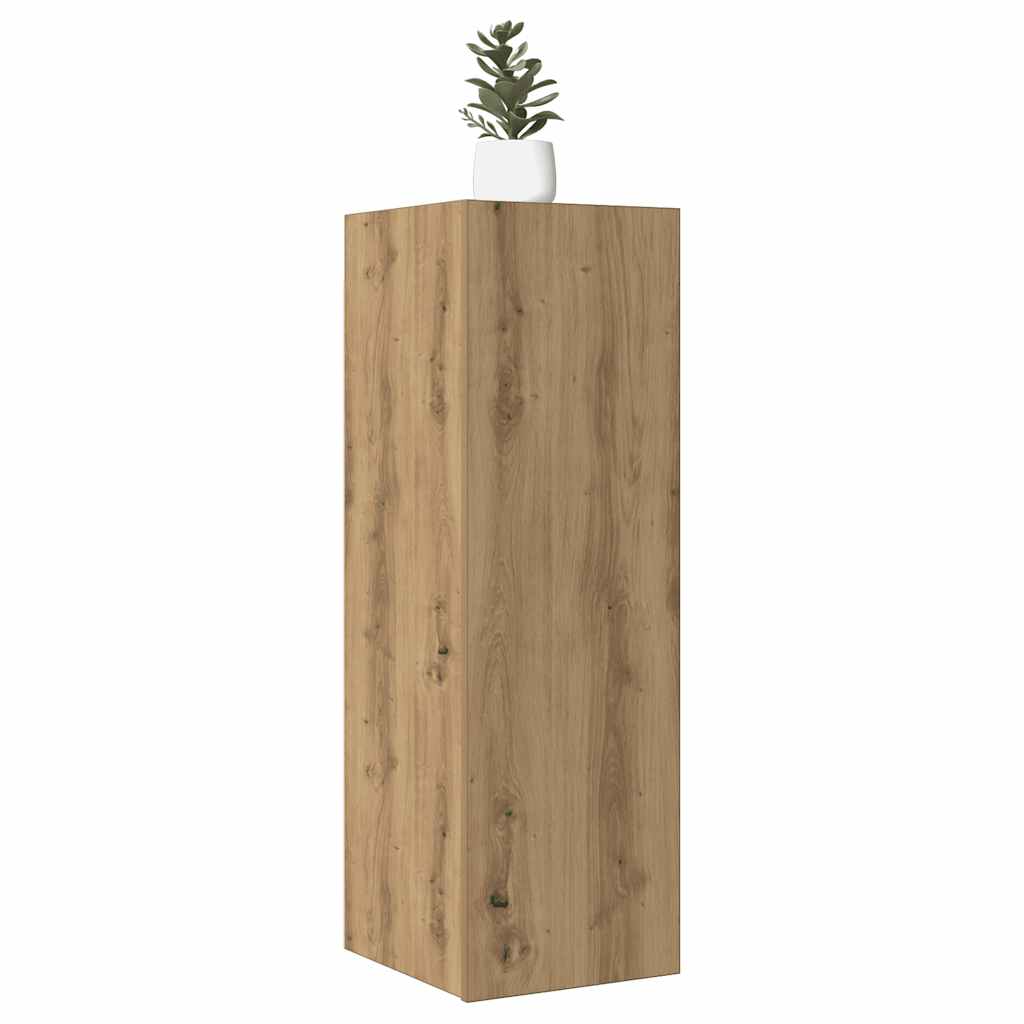 vidaXL Meuble TV chêne artisanal 30,5x30x90 cm bois d'ingénierie