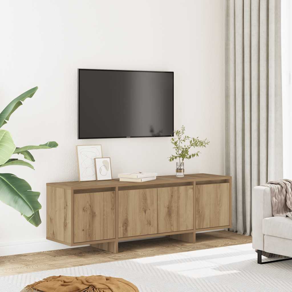 vidaXL Meuble TV chêne artisanal 120x30x40,5 cm bois d'ingénierie