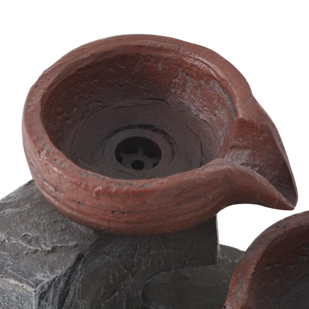 vidaXL Fontaine d'intérieur avec lampe LED Polyrésine - Image 5